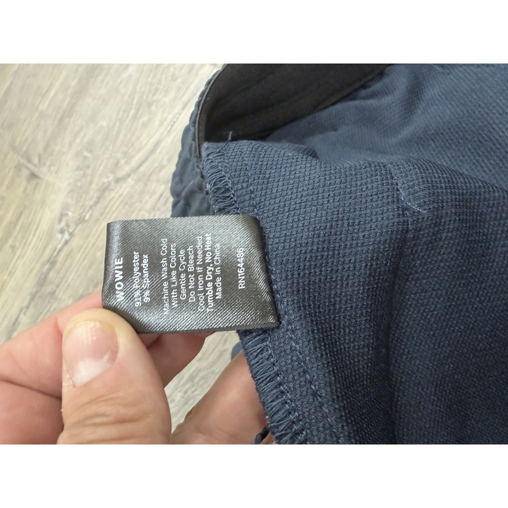 WOWIE Hoth Jogger Mens XL Navy Blue Stretch Zip Pocket Athletic Performance - Picture 10 of 10